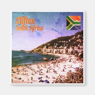 Imã zZA009 CLIFTON, Panorama, África do Sul, frigorífi