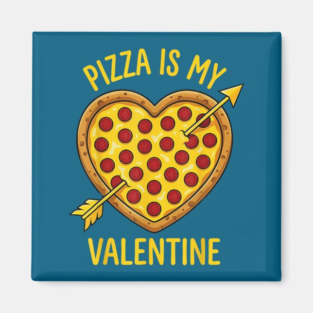 Imã Zza Is My Valentine Funny Valentines Day Boys Girl (Frente)