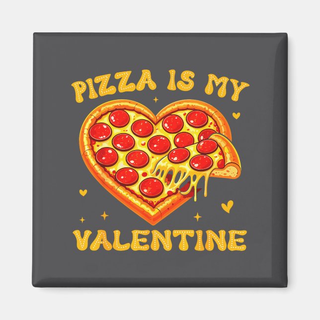Imã Zza Is My Valentine Funny Valentines Day Heart  (Frente)