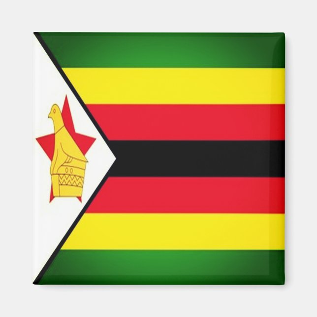 Imã zZW001 ZIMBABWE, Flag, Africa, Fridge (Frente)