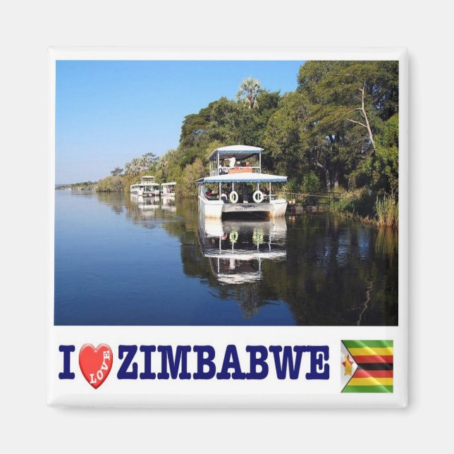 Imã ZZW020 ZIMBABWE I Love, Africa, Fridge (Frente)
