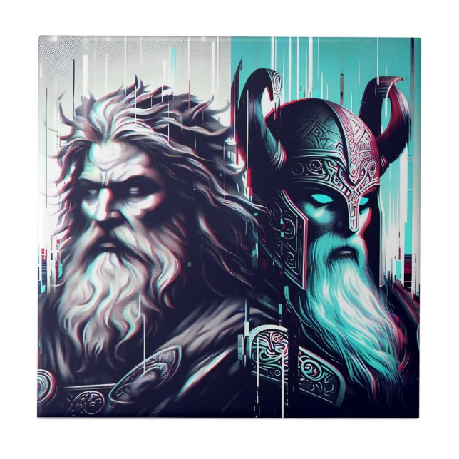  image of the gods zeus and odin togethe (Frente)