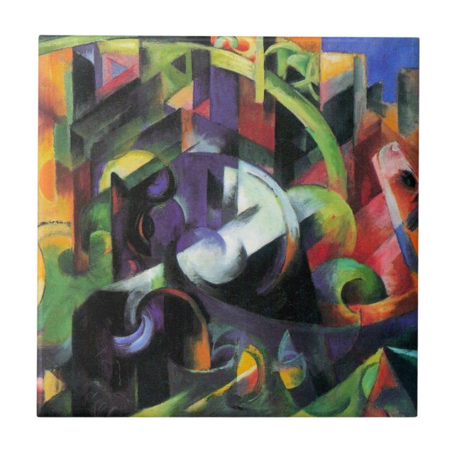 Imagem com Gado por Franz Marc, Arte Antiga (Frente)