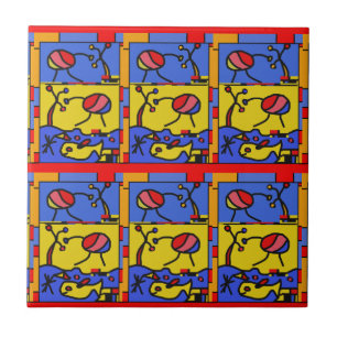 Imagem com peixes da arte moderna