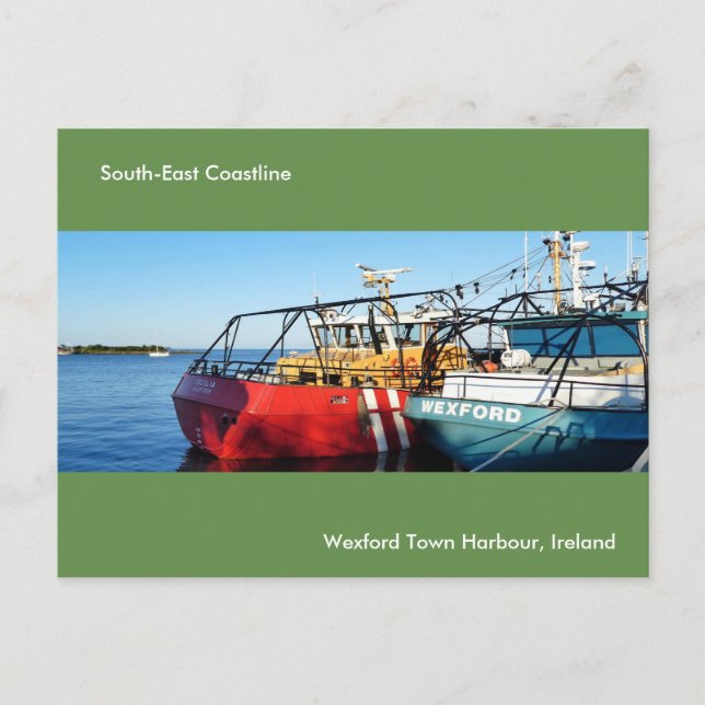 Imagem da embarcação de pesca para cartão postal (Frente)