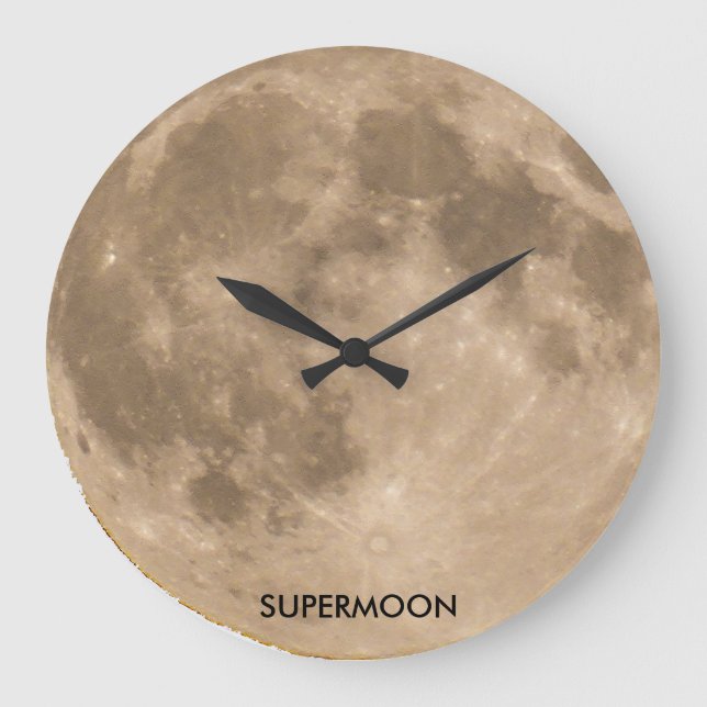 Imagem da Lua para Relógio de Parede Redonda (Frente)
