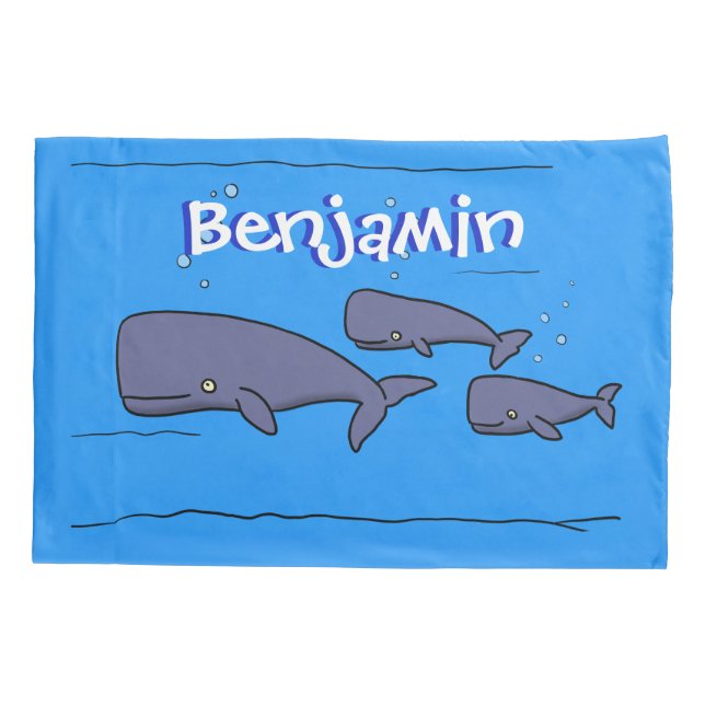 Imagem das baleias de desenho animado migrante em  (Verso)