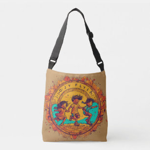 Imagem de amigos da infância Crossbody Tote Bag