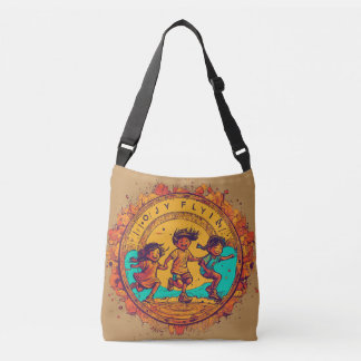 Imagem de amigos da infância Crossbody Tote Bag