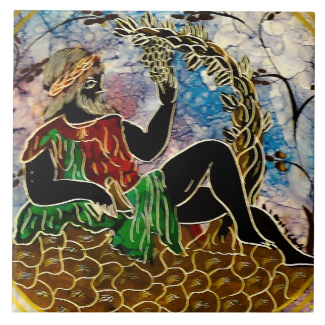 Imagem de arte fina para Azulejo fotográfico de gr (Frente)