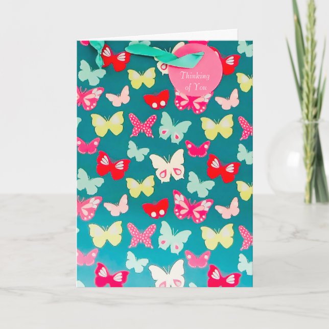 Imagem de borboleta para obter um bom cartão (Frente)