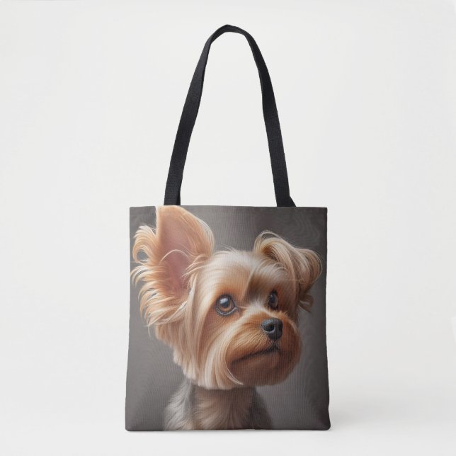 Imagem de cachorro pequeno em tote (Frente)