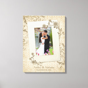Imagem de Canvas do Modelo de Foto do casamento vi
