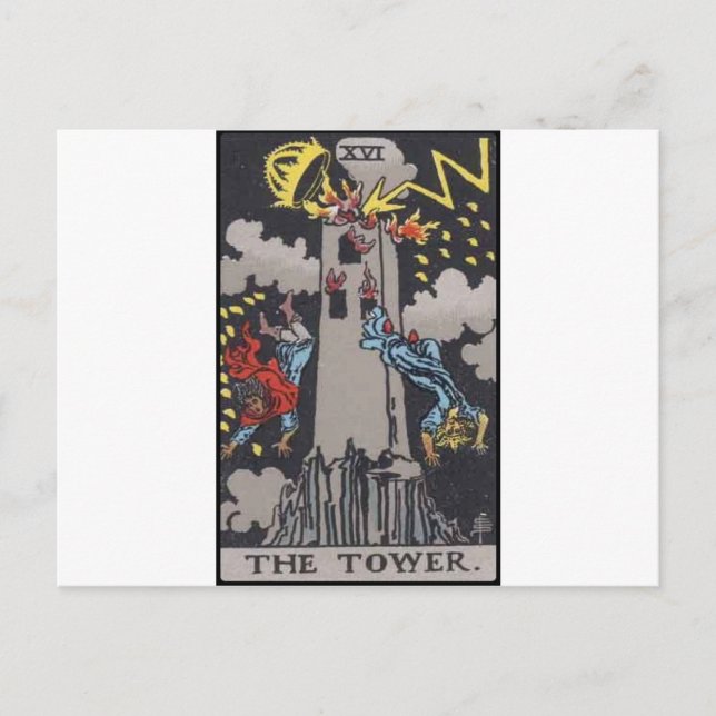 Imagem de cartão Torre Tarot (Frente)