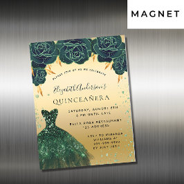 Imagem de convite para vestir de ouro verde Quince