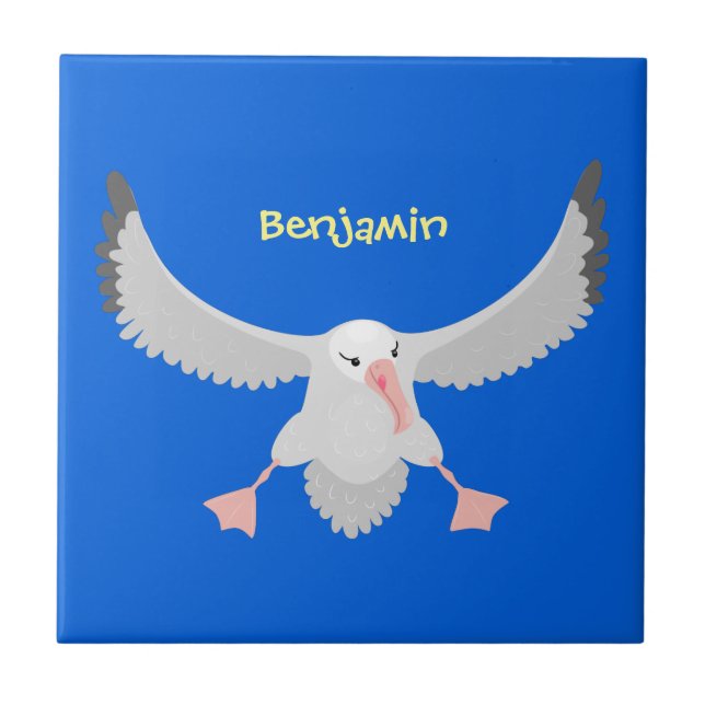 Imagem de desenho animado de aves voadoras de alba (Frente)