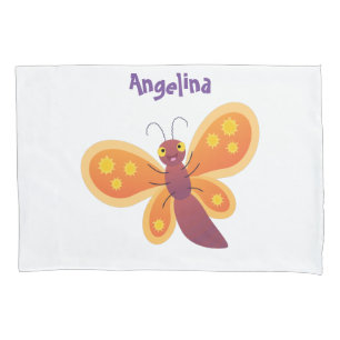 Imagem de desenho animado de borboleta laranja fel