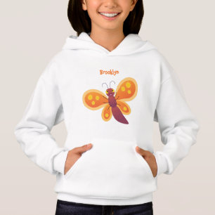 Imagem de desenho animado de borboleta laranja fel