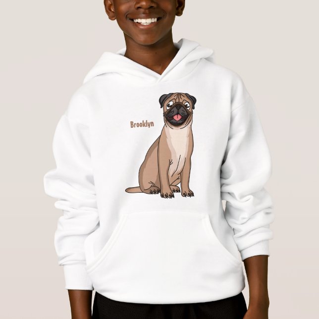 Imagem de desenho animado de cachorro feliz e engr (Frente)