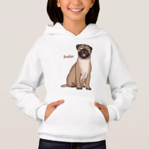 Imagem de desenho animado de cachorro feliz e engr