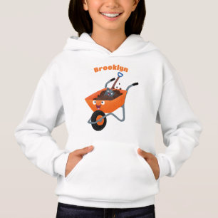 Imagem de desenho animado de carrinho de mão laran