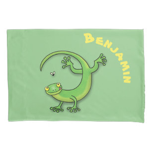 Imagem de desenho animado de lagarto verde-escanca