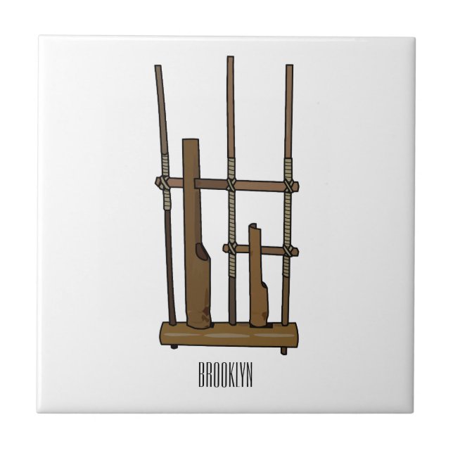 Imagem de desenhos angklung (Frente)