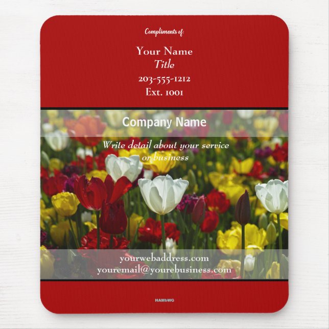 Imagem de Flores do Mousepad do promocional - HAMb (Frente)