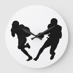 Imagem de futebol para relógio de parede redondo (
