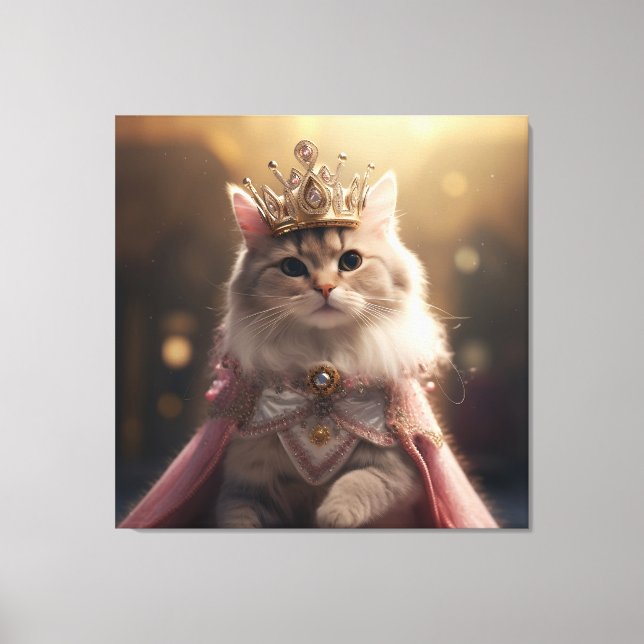 Imagem de gato princesa para decoração (Frente)
