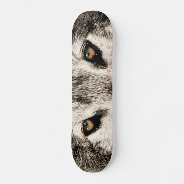 Imagem de lobo para skate (Frente)
