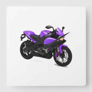 Imagem de motociclo para relógio de parede quadrad