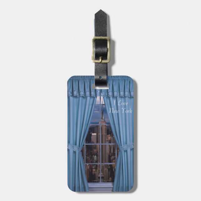 Imagem de Nova Iorque para a Etiqueta de Bagagem (Frente Vertical)