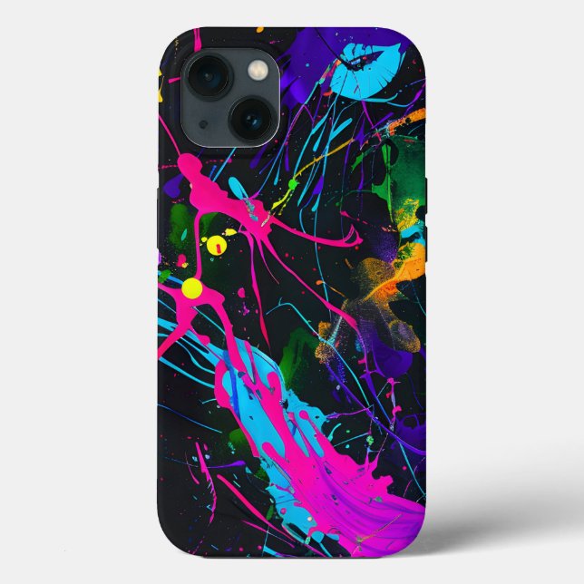 Imagem de respingo de tinta de arte abstrata (Verso)