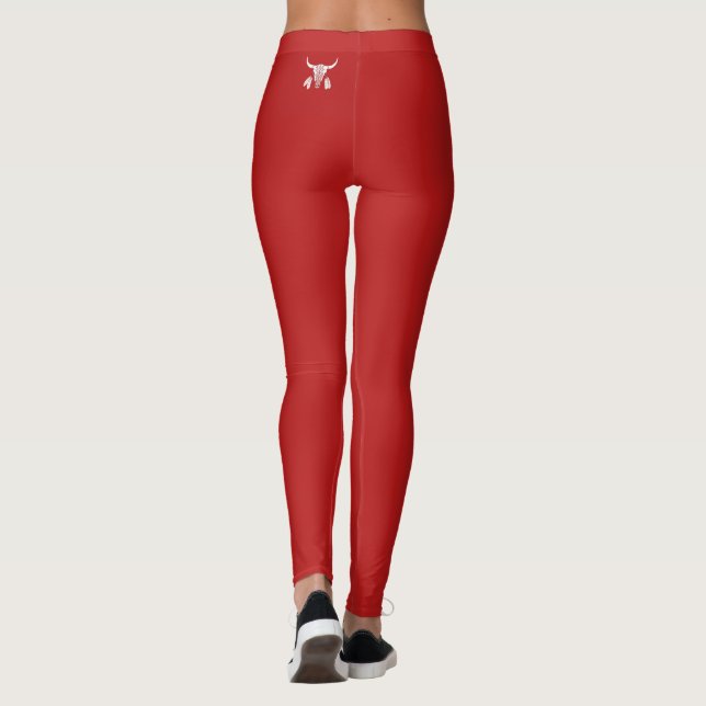 Imagem de trás das leggings do Red Ghost Dance Buf (Verso)