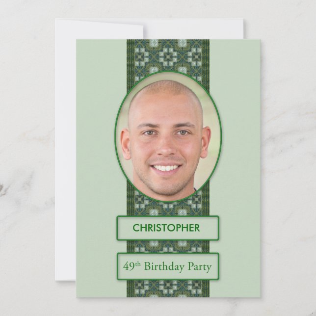 Imagem do 49.o Convite de aniversário + Nome (Frente)