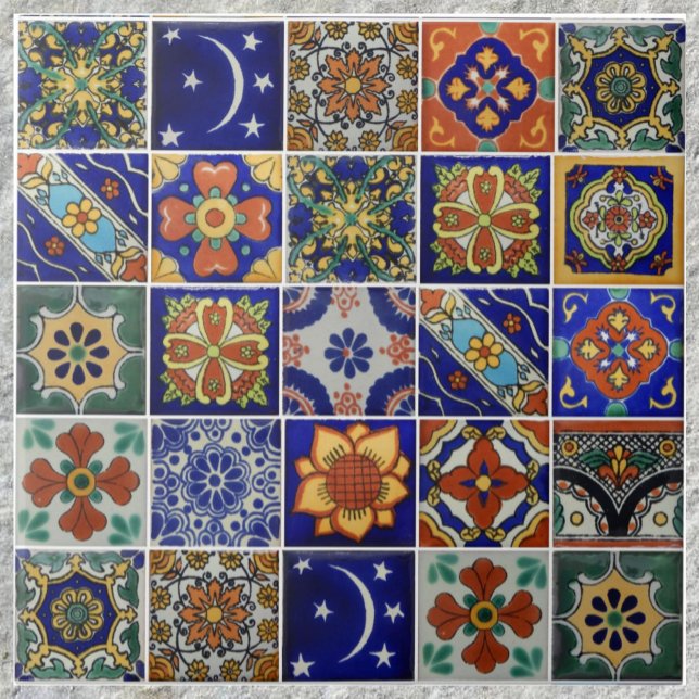 Imagem do Azulejo Talavera no Azulejo cerâmico 6 x (Criador carregado)