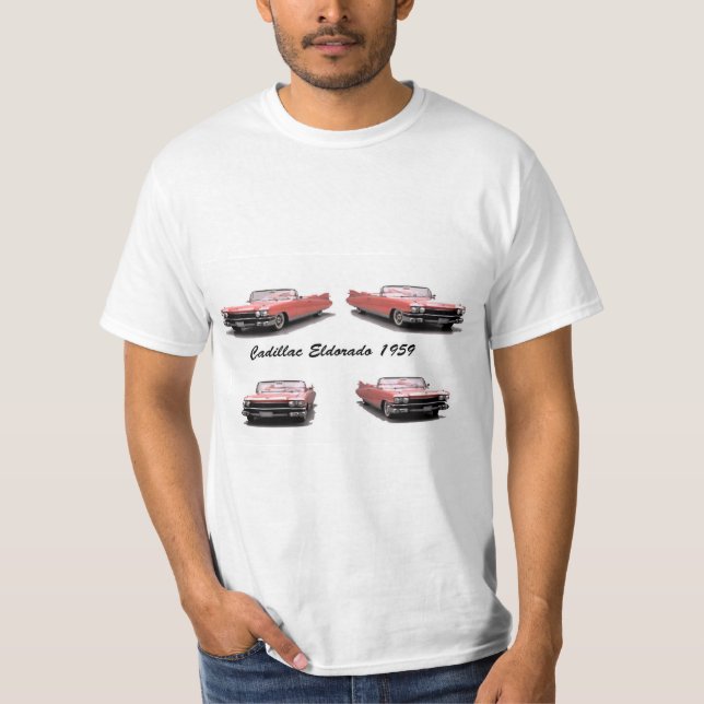 Imagem do carro clássico para camiseta masculina (Frente)
