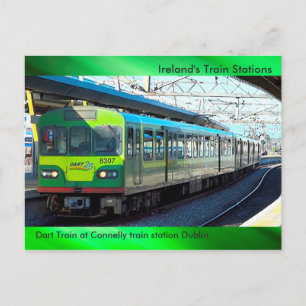 Imagem do comboio para cartão postal