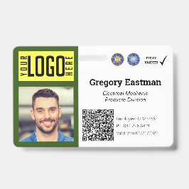 Imagem do Comerciante Vacina QR Código Crachá Verd