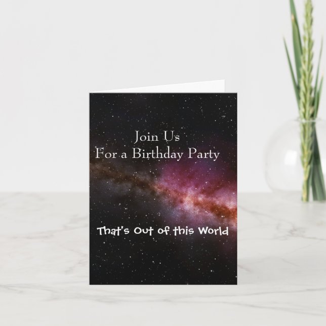 Imagem do convite do universo (Frente)