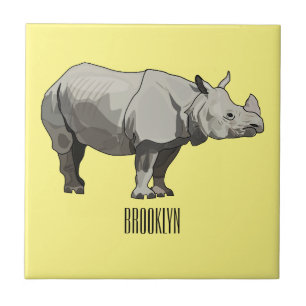 Imagem do desenho animado de Javan rhinoceros