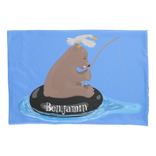 Imagem do desenho animado de pesca de filhotes de  (Frente)