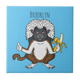 Imagem do desenho do macaco Cotton Top Tamarin