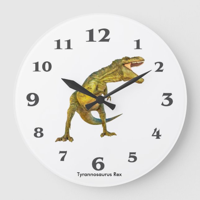 Imagem do dinossauro para relógio de parede grande (Frente)