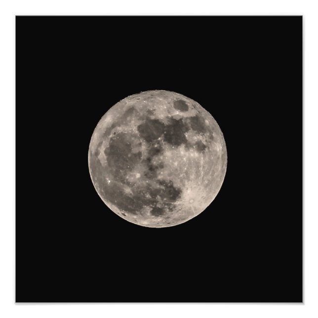 Imagem do Impressão de Foto Super Moon novembro de (Frente)