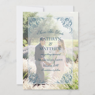 Imagem do Padrão Barroco Elegante Salvar o Cartão