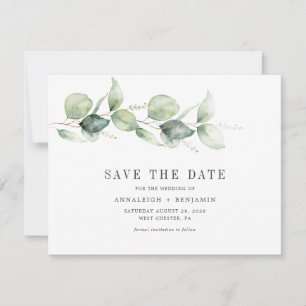 Imagem do Script Eucalyptus Greenery Salvar a Data