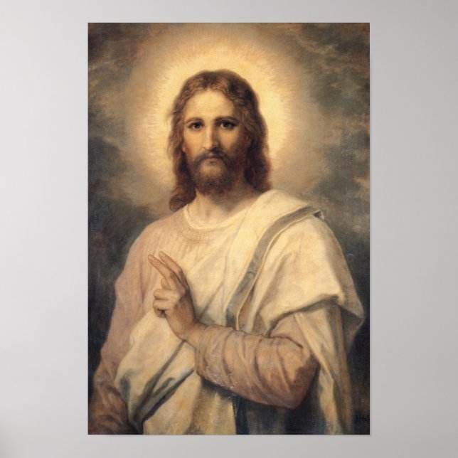 Imagem do Senhor - Heinrich Hofmann Poster Impress (Frente)