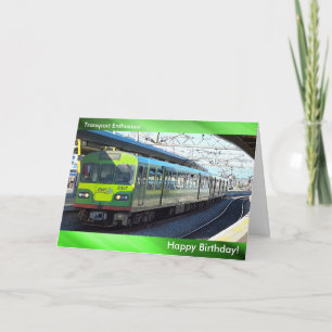 Imagem do trem para o cartão do aniversário